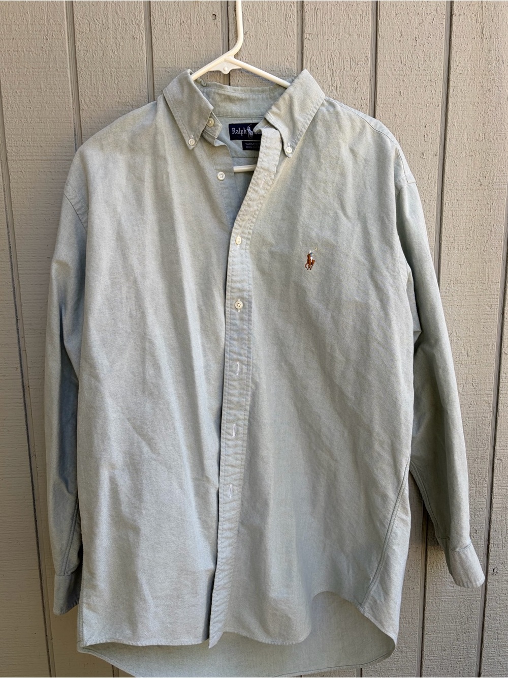 Ralph Lauren Men's Light Blue Button-Down Oxford Shirt